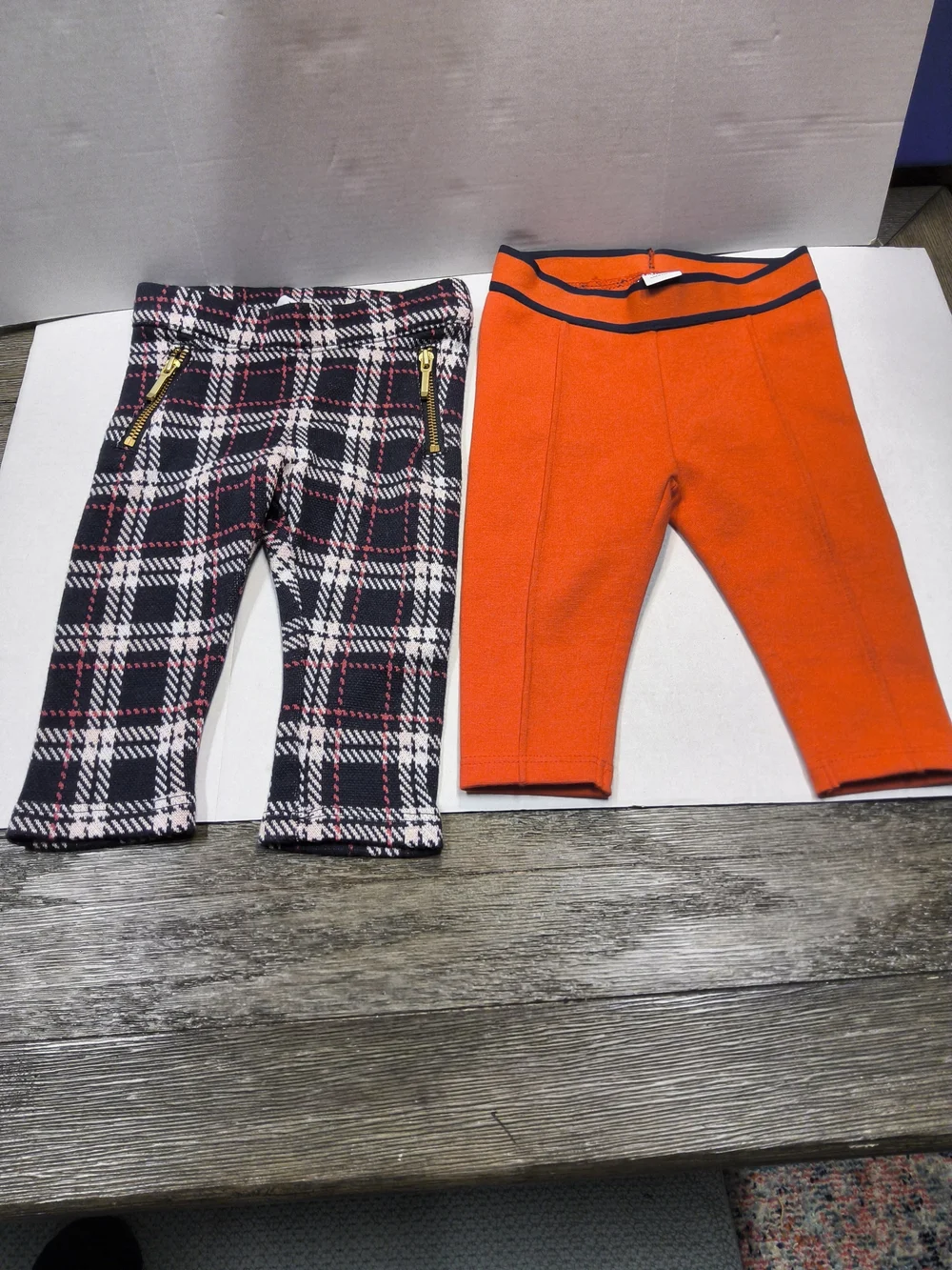 NWOT Janie and Jack Size 3/6 Months 2 Pair Leggings